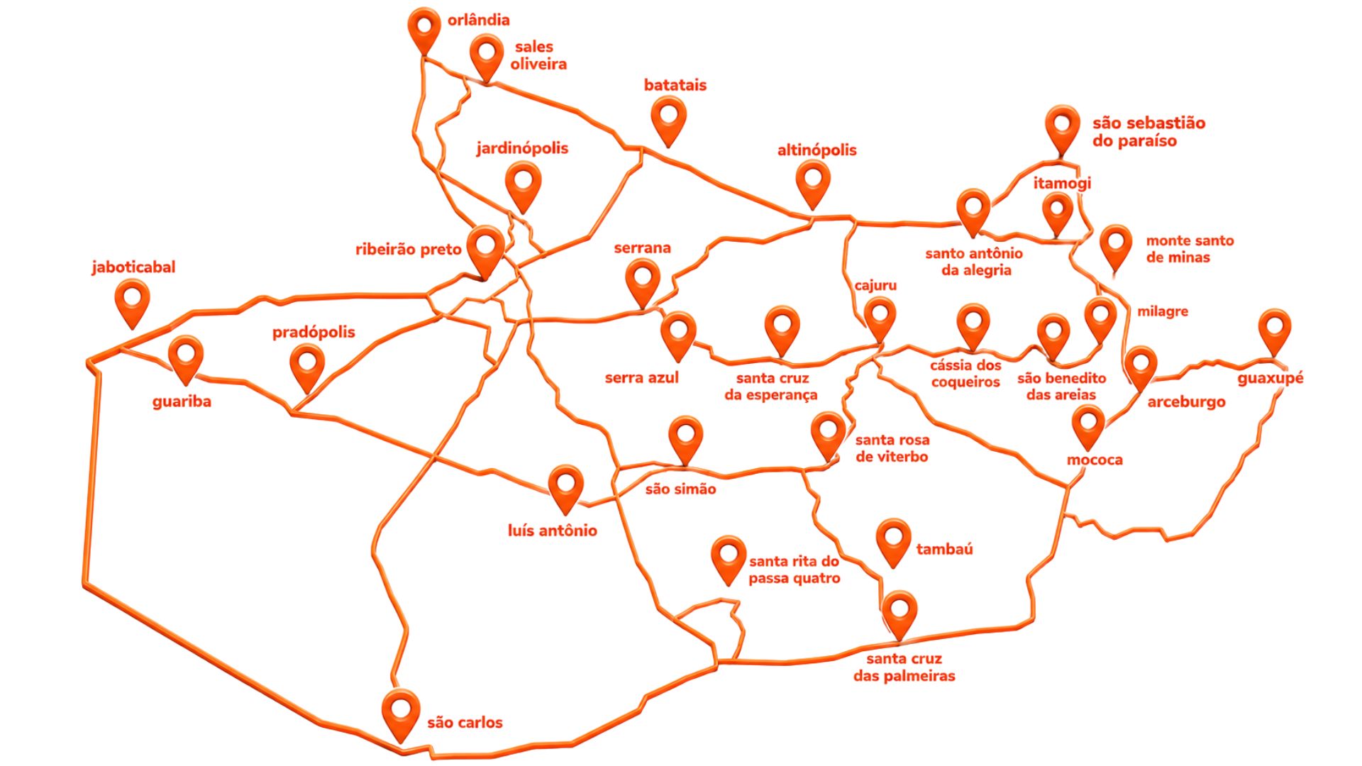 Mapa de atuação Alcans