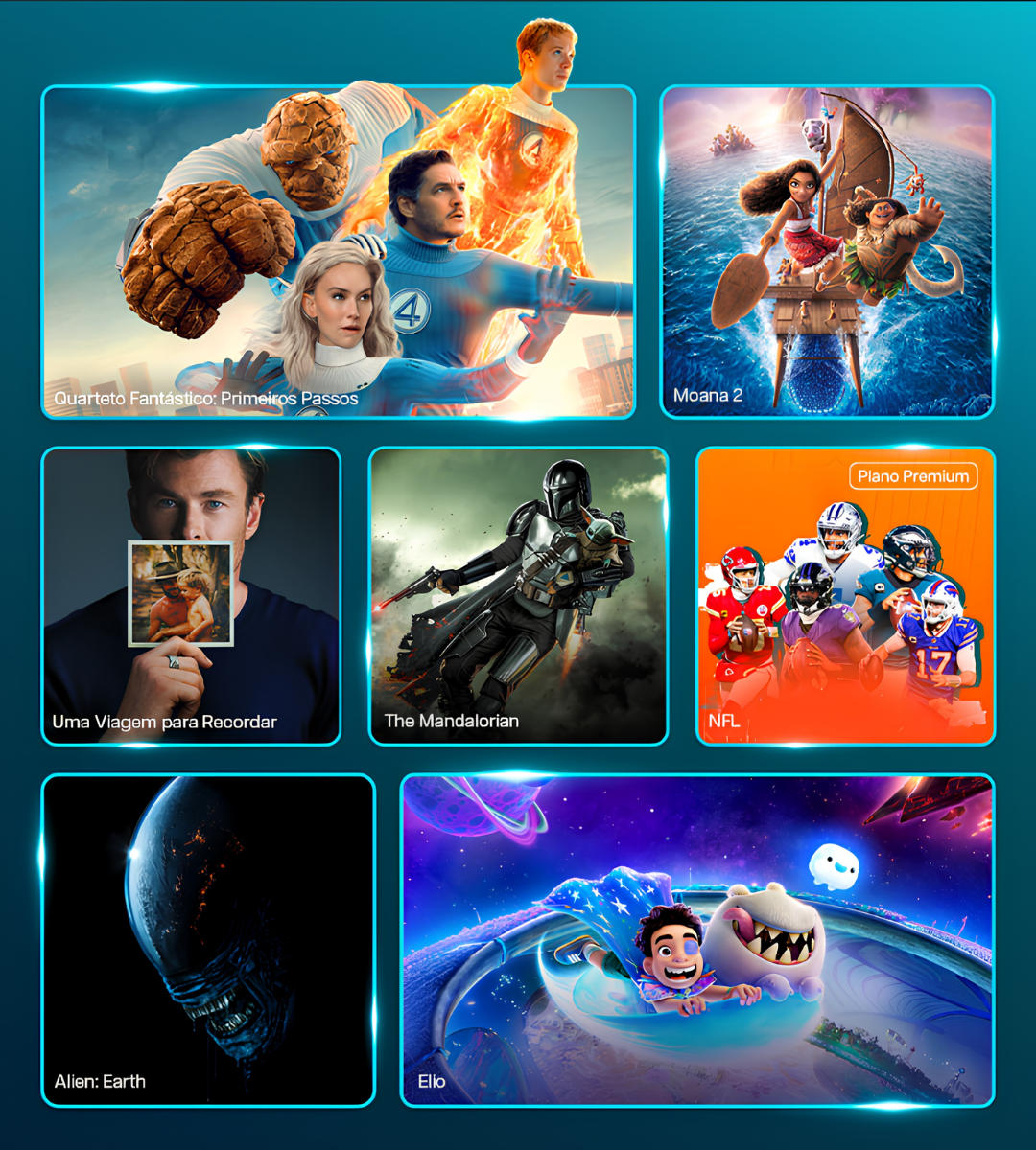 Conteúdos disponíveis no Disney+